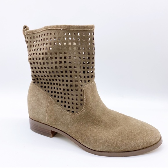 Michael Kors-Soft Suede Laser Cut Midi Boot 5.5 - Picture 2 of 9